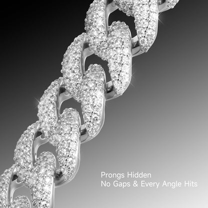 Micro Round Cut Cuban Link Chain - 8mm