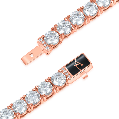 Iced Rose Gold Tennis Chain - 5mm