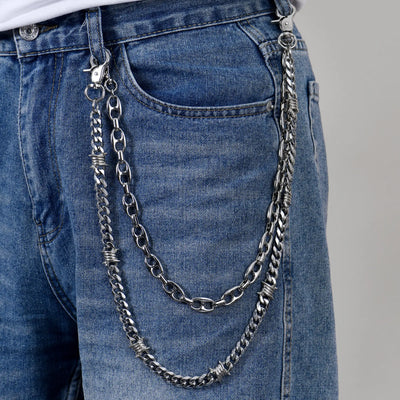 Thorned Cuban & G-Link Wallet Chain Bundle
