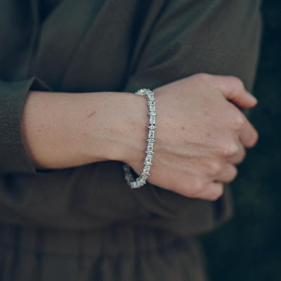 Refined Luster Tennis Bracelet - 6mm
