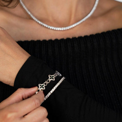 3mm Iced Tennis Chain and Bracelet Gift Set