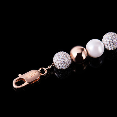 Pulsera TROVE de perlas en plata de ley 925.8"