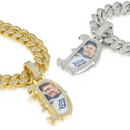 Custom Bosox Letter Photo Pendant