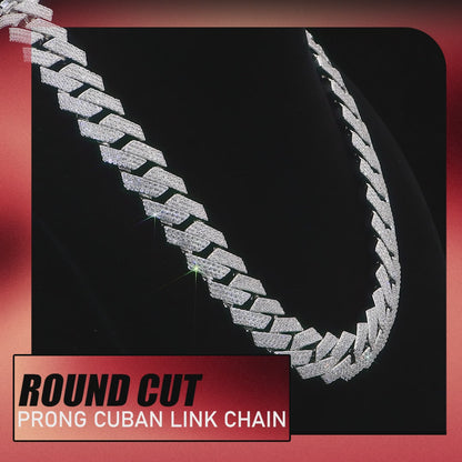 Diamond Prong Cuban Link -Kette