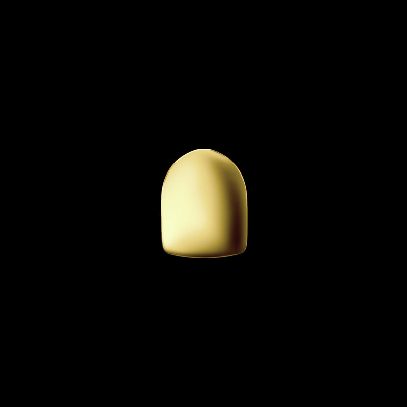 Casquette simple préfabriquée Classic Gold Grillz - Capuchon dentaire en or blanc et Grillz - APORRO