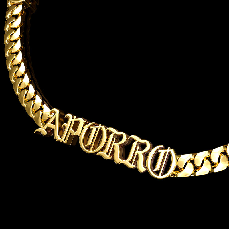 10mm Custom Miami Old English Letter/Number Chain