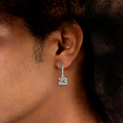 S925 Number 23 Dangly Earring [Limited Edition]