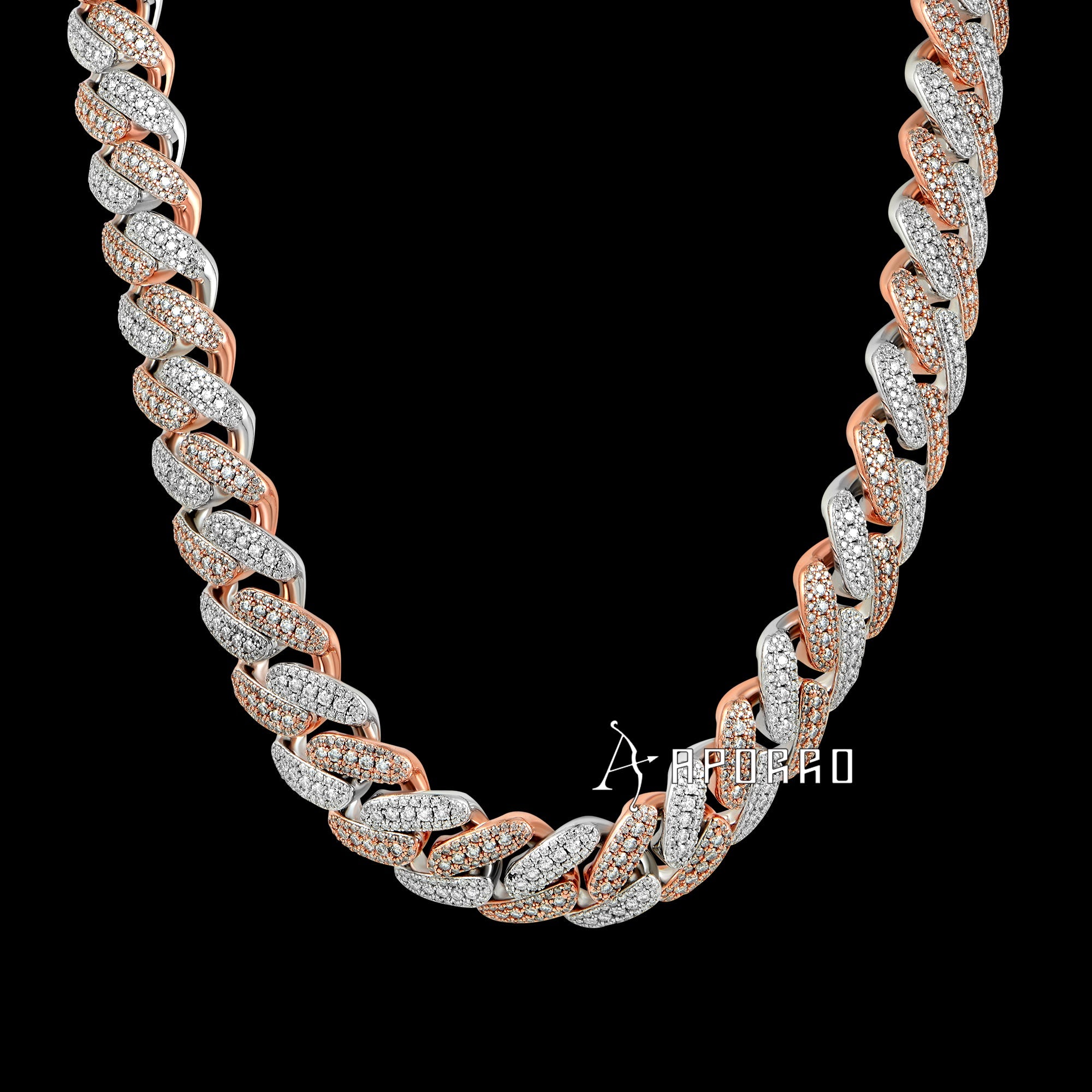 APORRO Premium Cuban Link Chain Custom Design Deposit