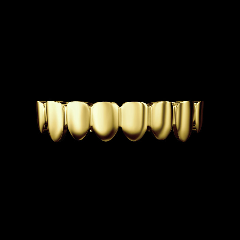 Pre-made The Classic Gold Grillz - Silver Grillz Teeth For Men & Women - APORRO