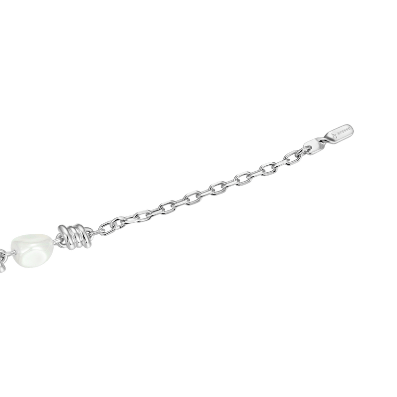 Pulsera asimétrica de perlas de alambre de púas - APORRO