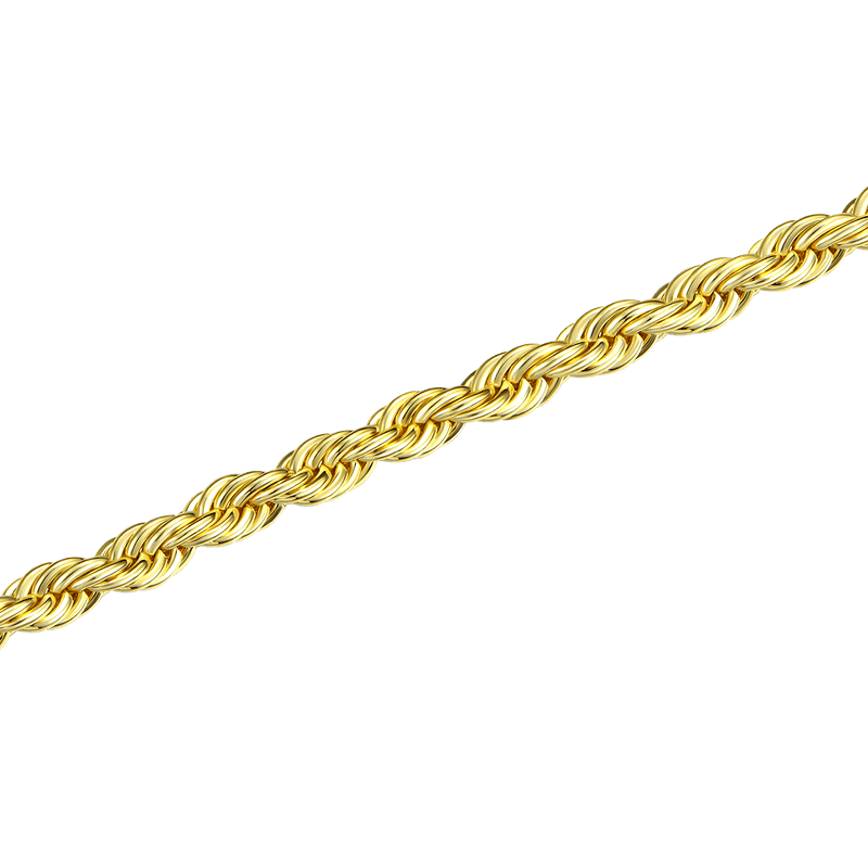 Yellow Gold Rope Bracelet - 3.5mm - APORRO