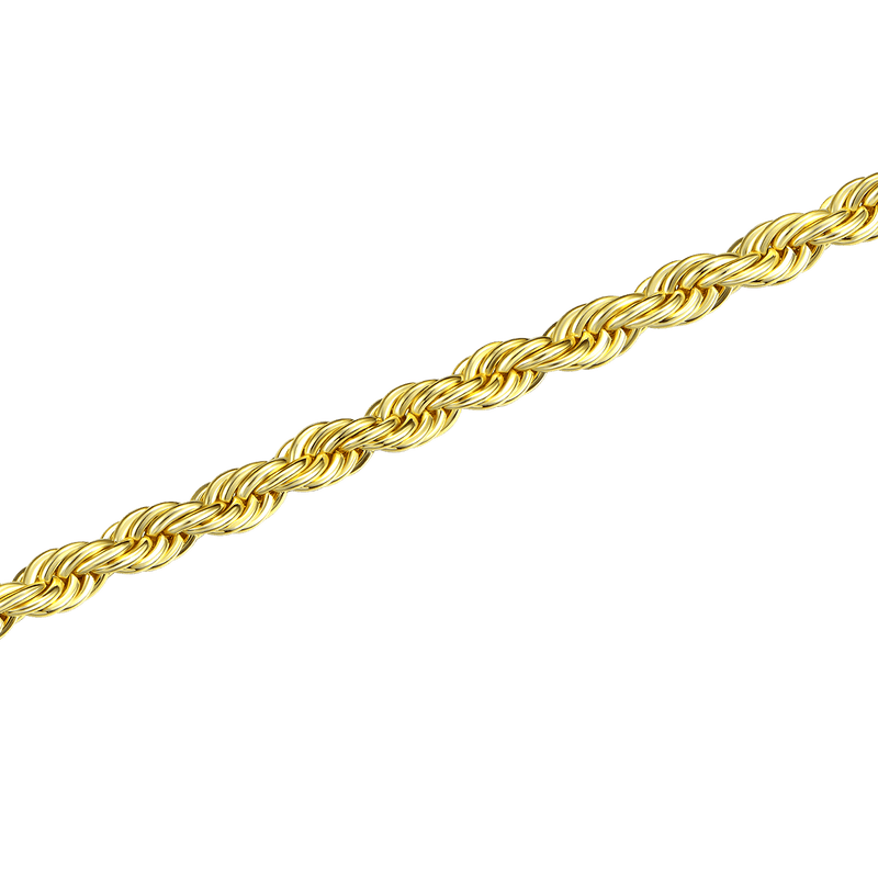 Yellow Gold Rope Bracelet - 4.5mm - APORRO