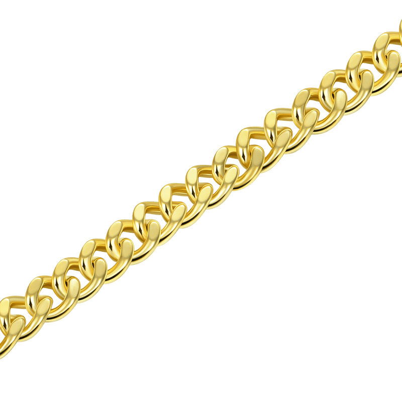 Yellow Gold Miami Micro Cuban Curb Bracelet - 5mm - APORRO