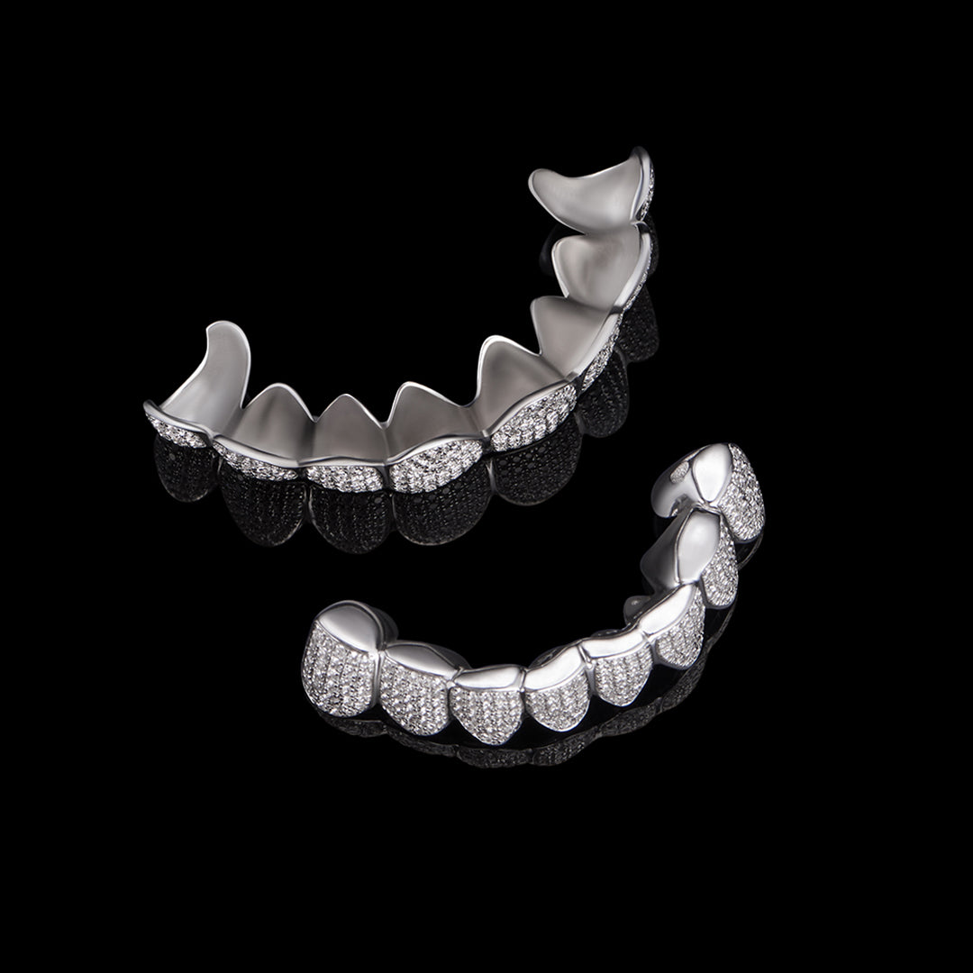 Grillz entièrement glacé personnalisé