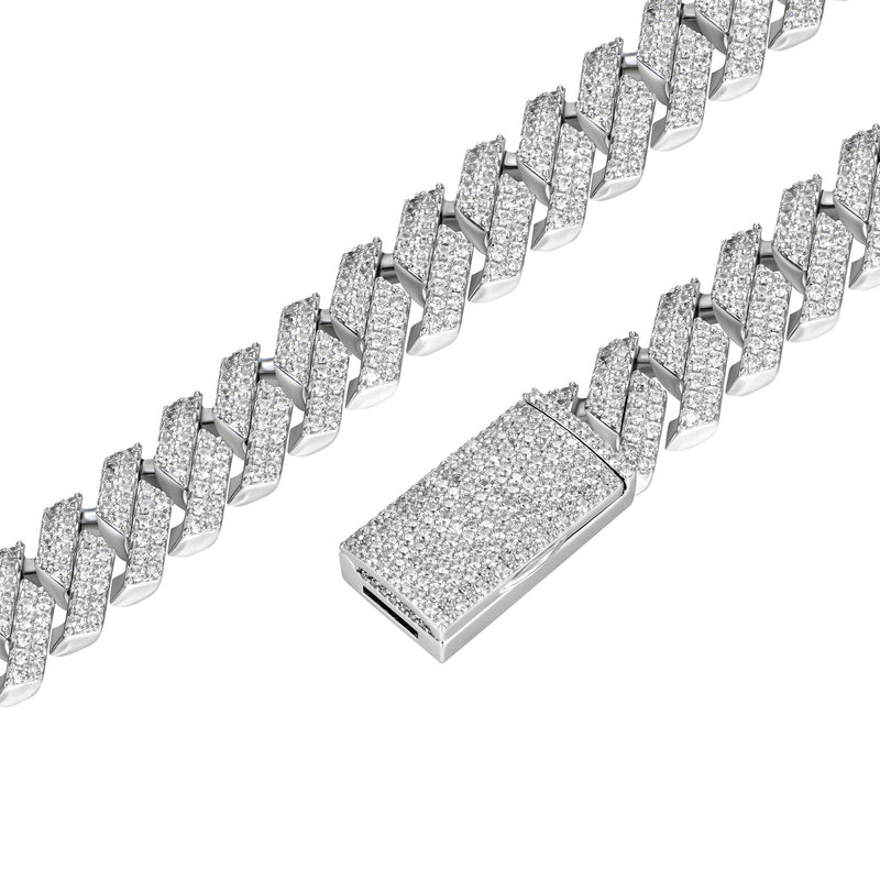 Diamond Prong Cuban Link Chain-APORRO HIP HOP JEWELRY - APORRO