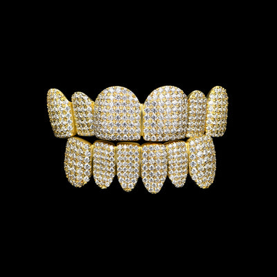 Maßgeschneiderte, vollständig vereiste Grillz