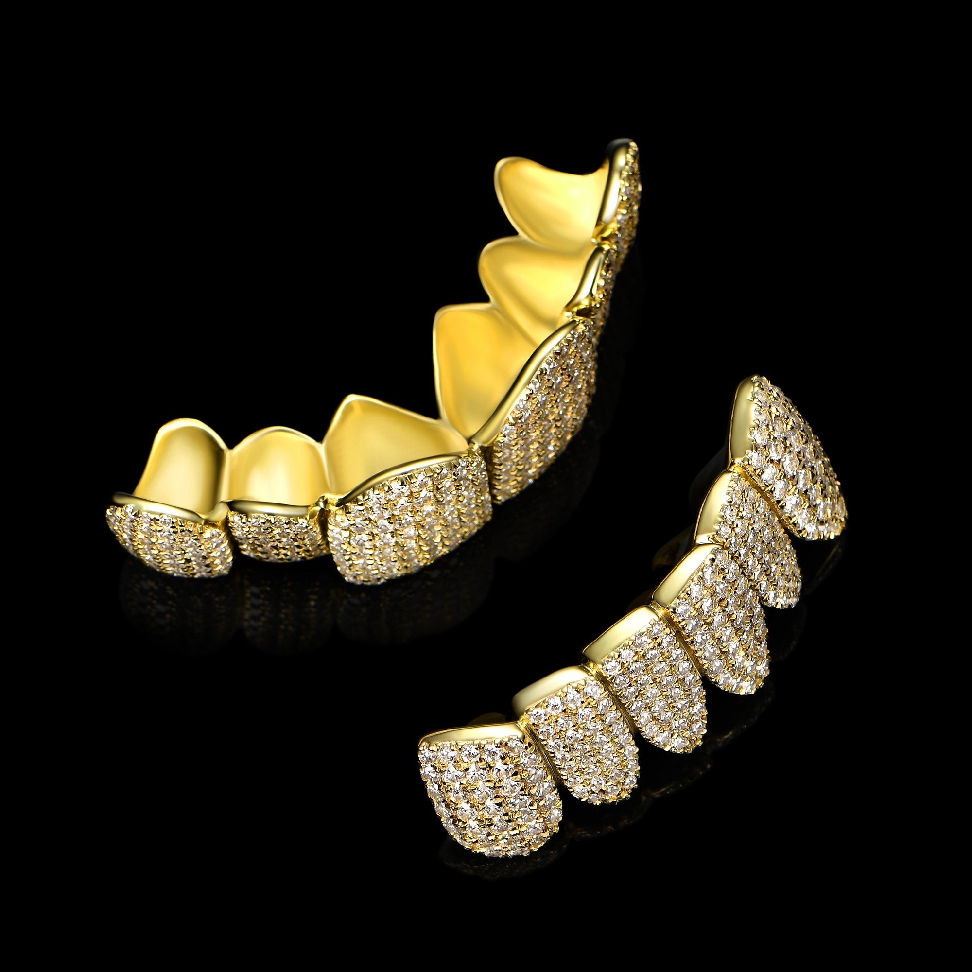 Grillz entièrement glacé personnalisé