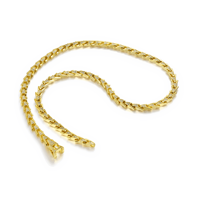 Aporro A® Iced Out Snake Necklace-8mm - APORRO