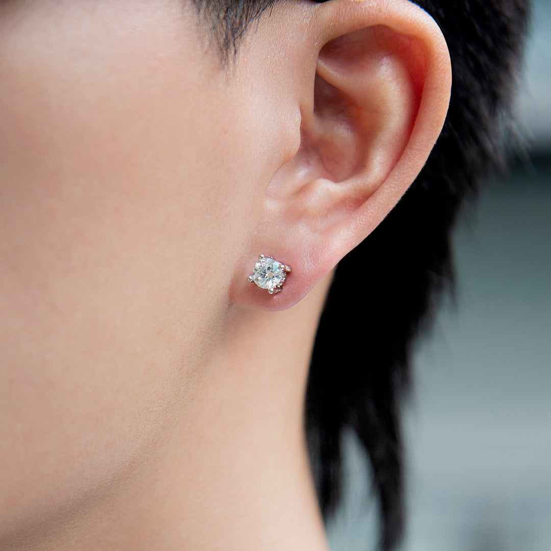 Round Stud Earring