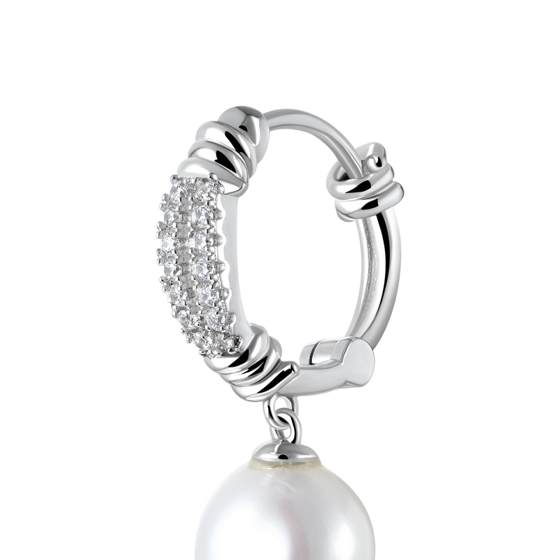 Stacheldraht Perle Dangly Ohrring - APORRO