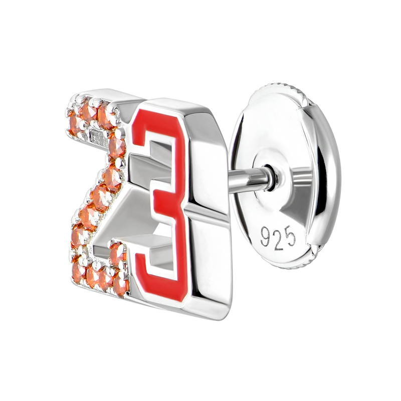 Number 23 Stud Earring - APORRO