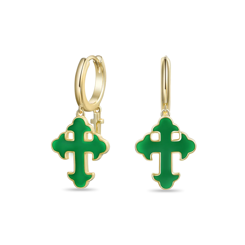 Aporro online cross earrings