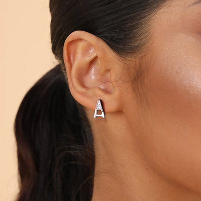 S925 Aporro A® Stud Earrings-Pair
