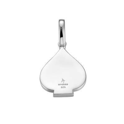 Moissanite Emerald Cut Spade Pendant