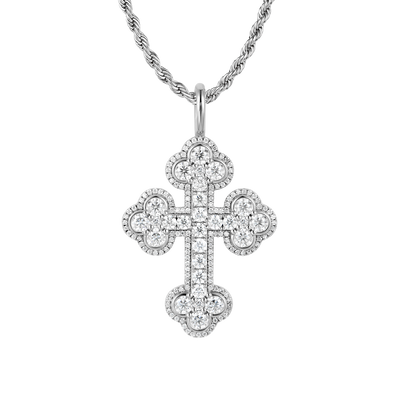 Double-Layered Bottoni Cross Pendant