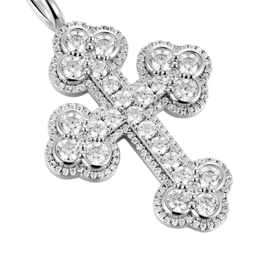 Double-Layered Bottoni Cross Pendant