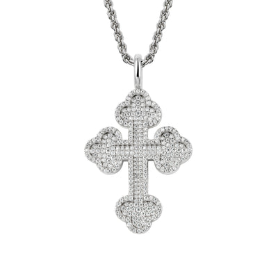 Double-Layered Bottoni Cross Pendant