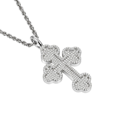 Double-Layered Bottoni Cross Pendant