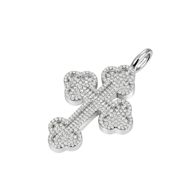 Double-Layered Bottoni Cross Pendant