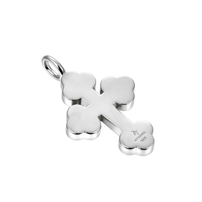 Double-Layered Bottoni Cross Pendant