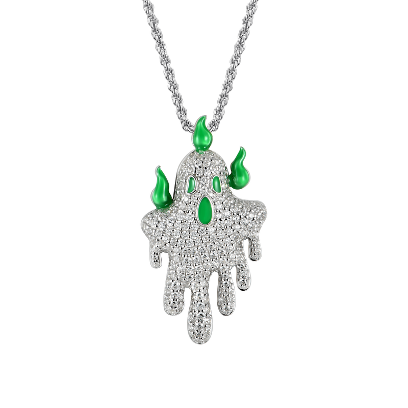 Iced Dripping Ghost Pendant - APORRO