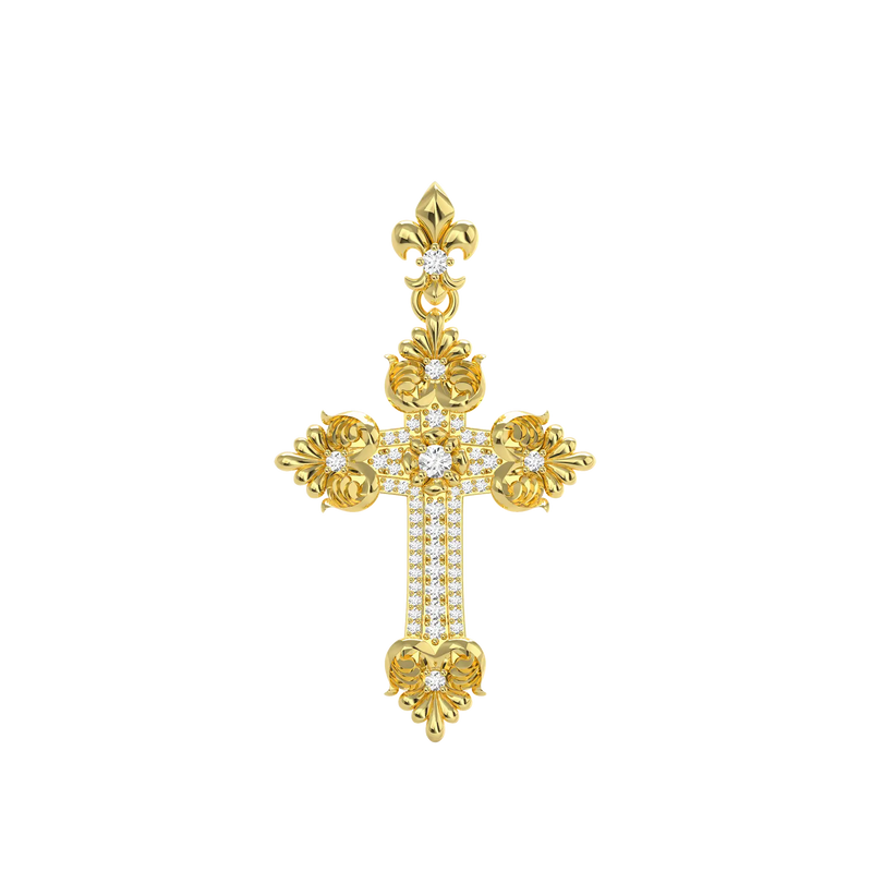 Corinthian Order Style Cross Pendant - APORRO