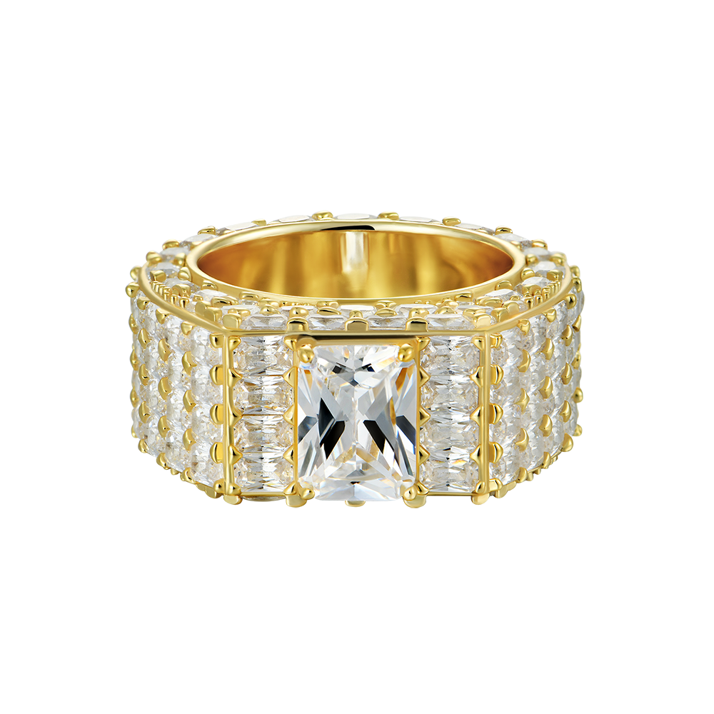 Custom Emerald Cut Eternity Band Ring