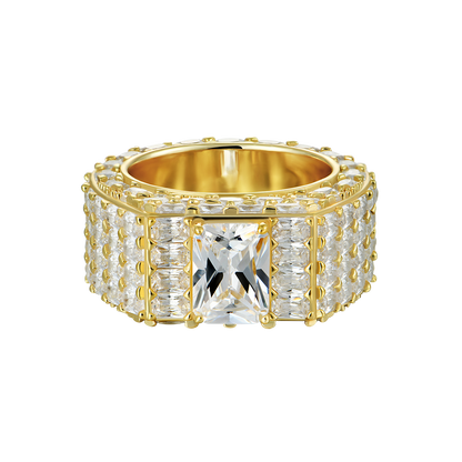 Custom Emerald Cut Eternity Band Ring