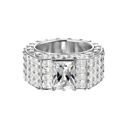 Custom Emerald Cut Eternity Band Ring