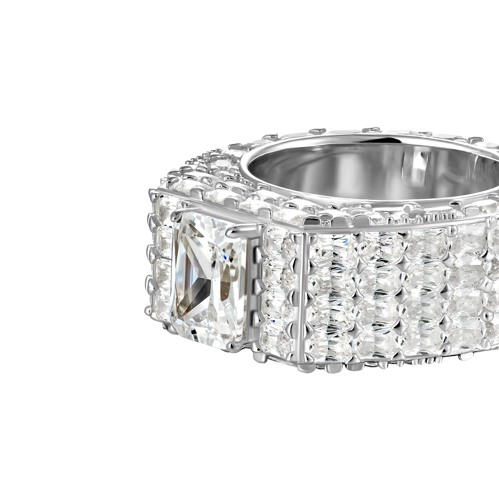 Custom Emerald Cut Eternity Band Ring