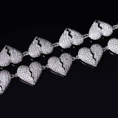 Catena ghiacciata del cuore spezzato