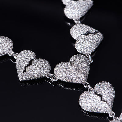 Catena ghiacciata del cuore spezzato