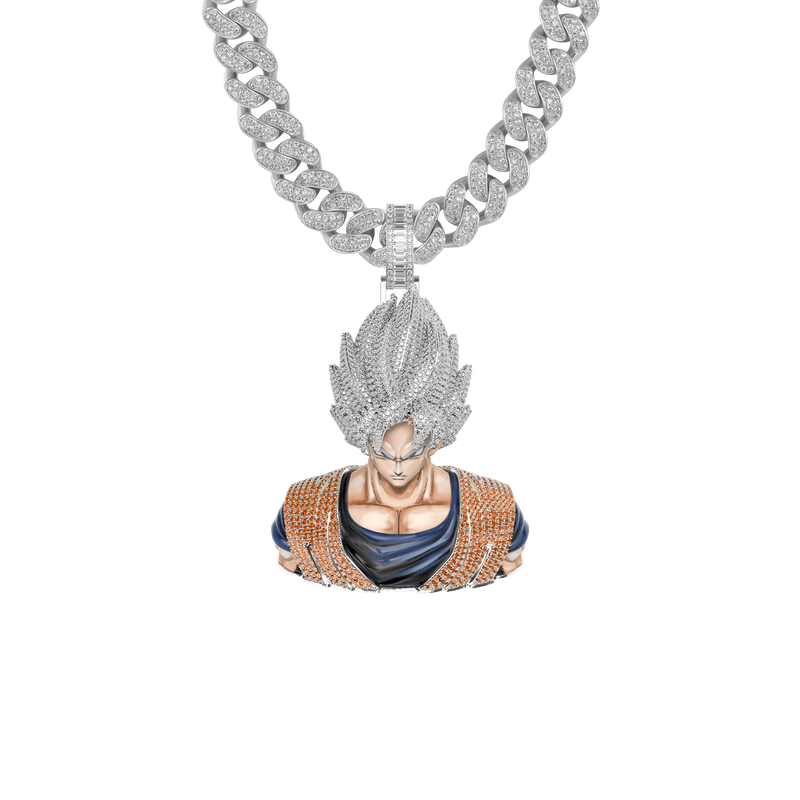 Iced out 2025 goku chain