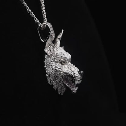 Fearless Wolf Pendant