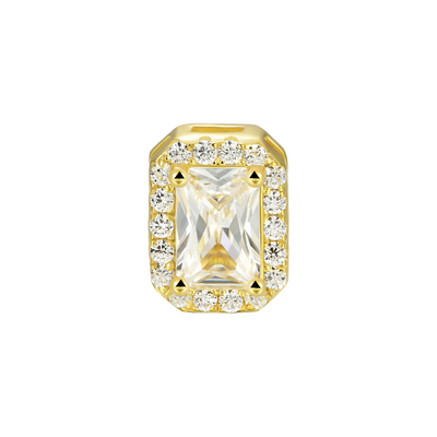 Custom Halo Moissanite Stud Earring