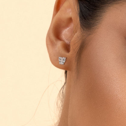 Arete personalizado clásico de moissanite