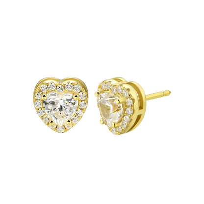 Boucle d'oreille Moissanite Halo personnalisée