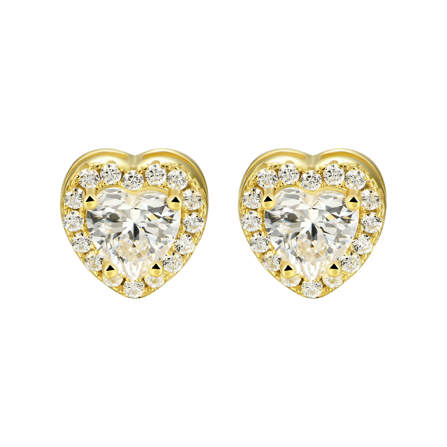 Boucle d'oreille Moissanite Halo personnalisée