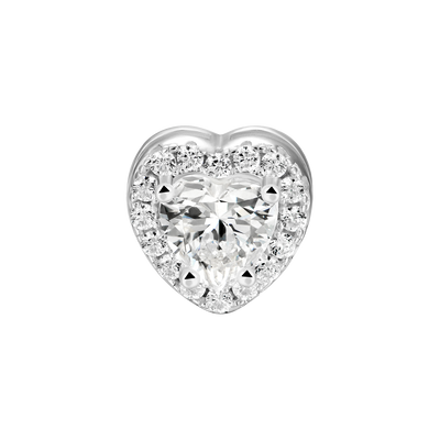 Custom Halo Moissanite Stud Earring