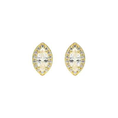 Custom Halo Moissanite Stud Earring